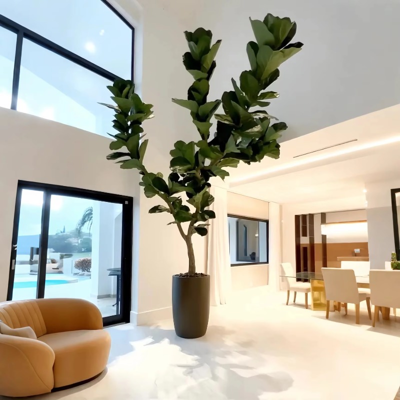 Ficus Lyrata Tree - Piante artificiali Pianta in vaso per