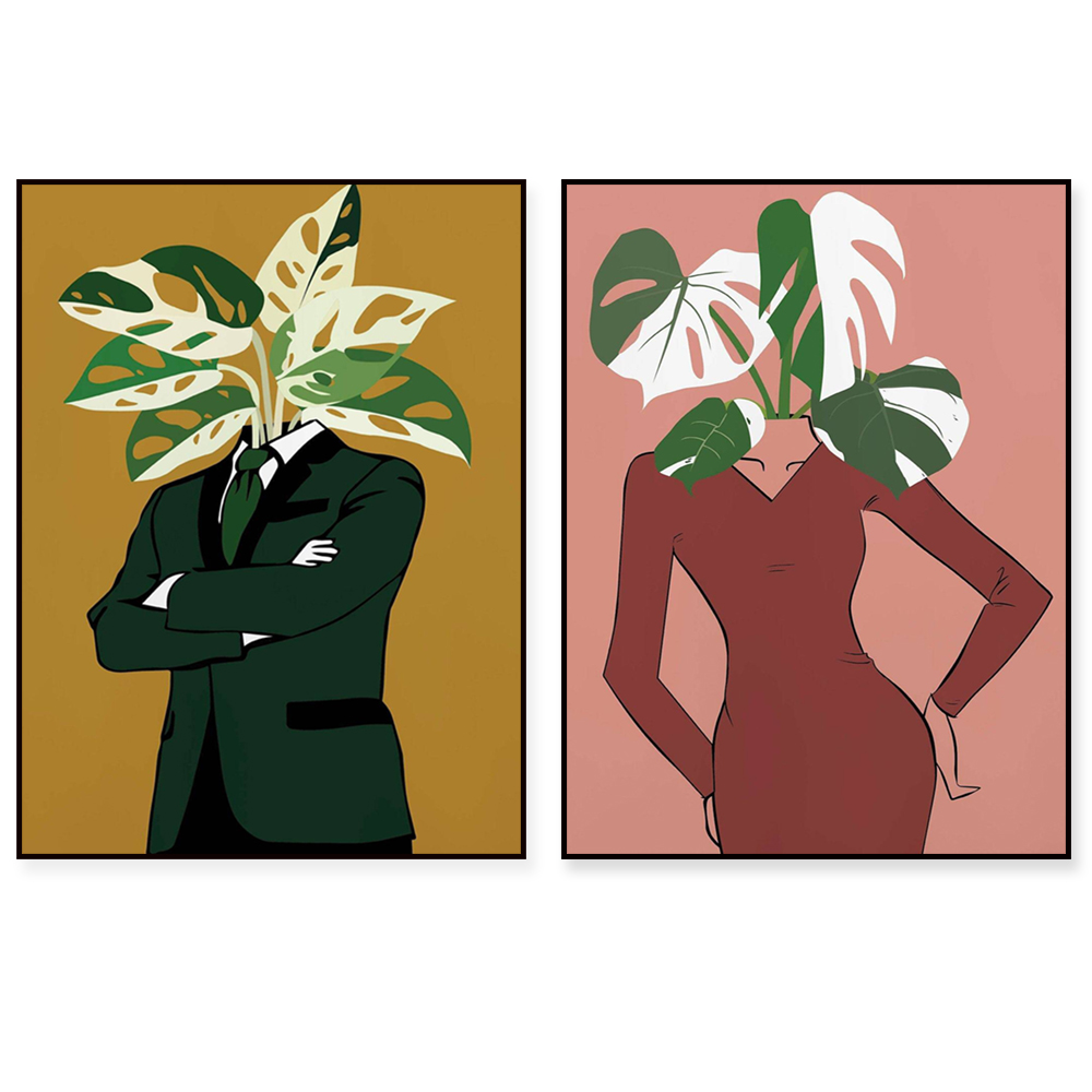 Monstera Adansonii - Monstera Albo in un poster di