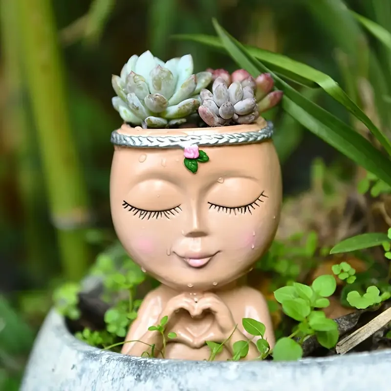 Echeveria Succulent - Vaso per Piante Grasse in Resina