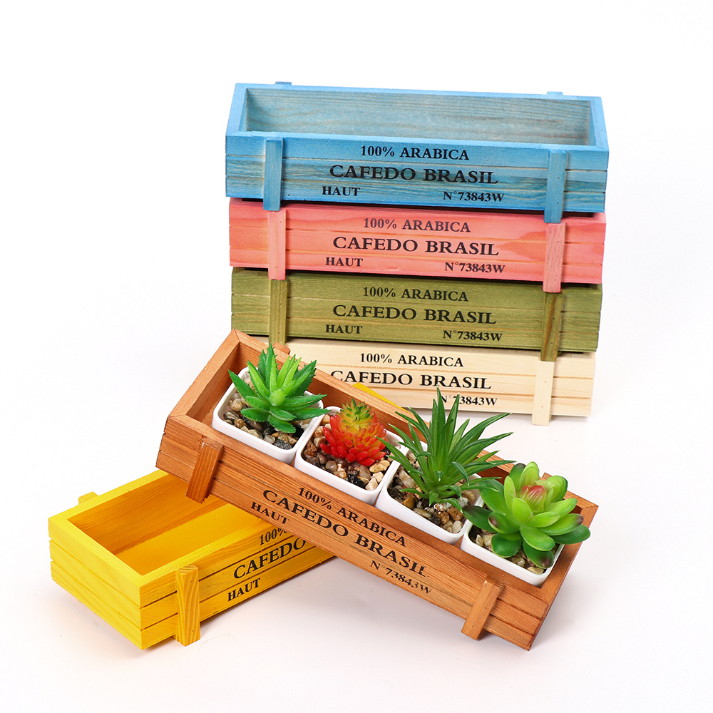 Vaso da fiori in legno natural - Echeveria Succulent recensione e prezzo