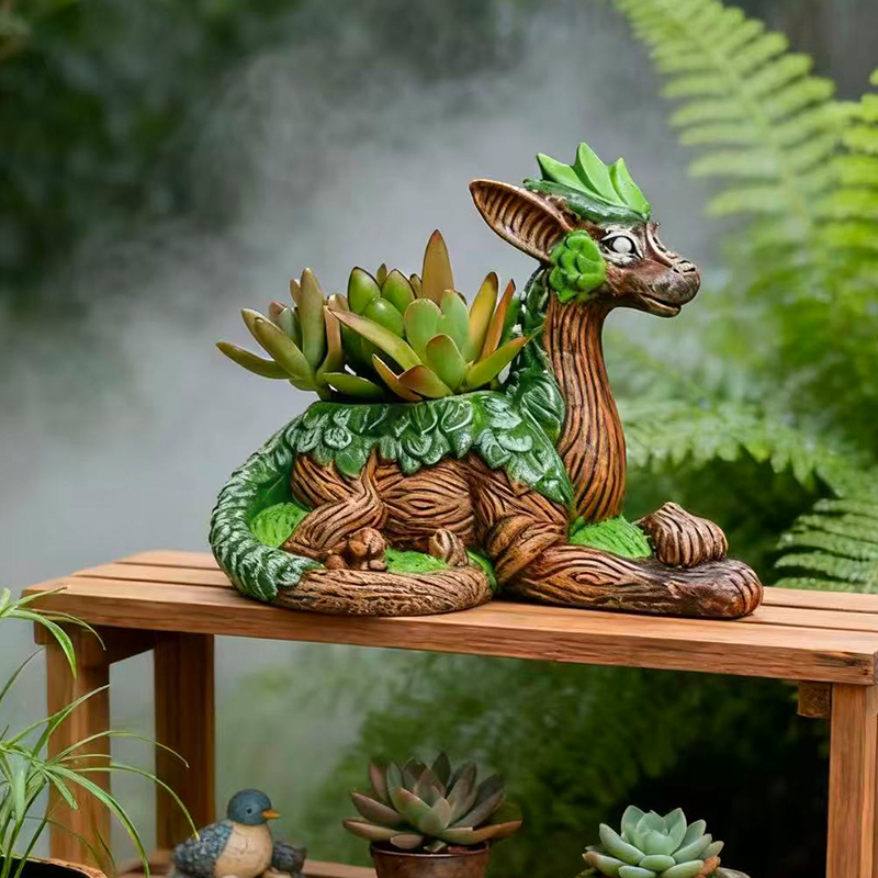 Vaso Creativo a Forma di Drago - Echeveria Succulent recensione e prezzo