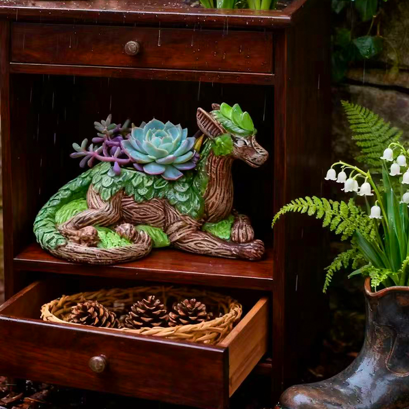 Vaso Creativo a Forma di Drago - Echeveria Succulent recensione e prezzo
