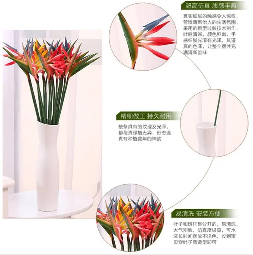 8 pezzi di fiori artificiali s - Bird Paradise Strelitzia recensione e prezzo