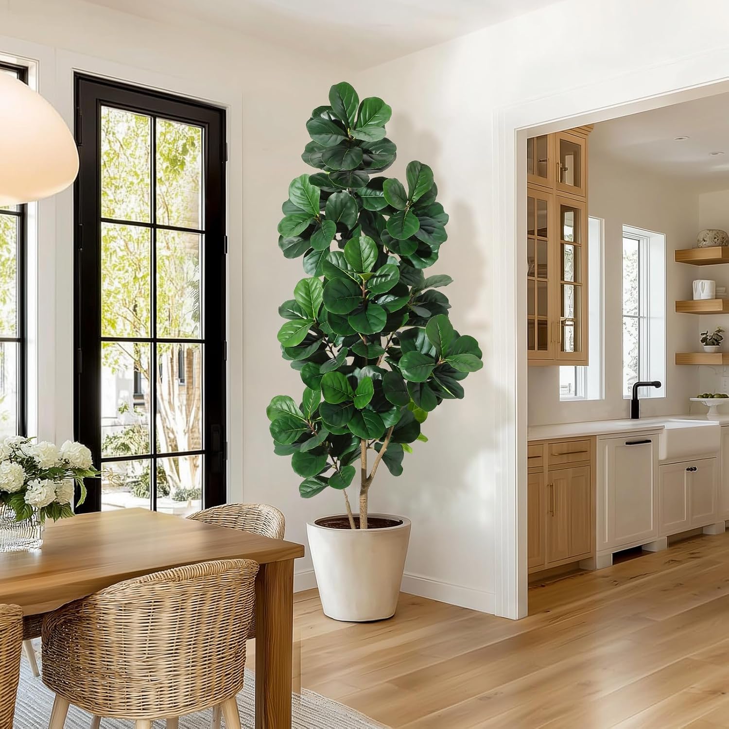 Albero di fico artificiale con - Ficus Lyrata Tree recensione e prezzo